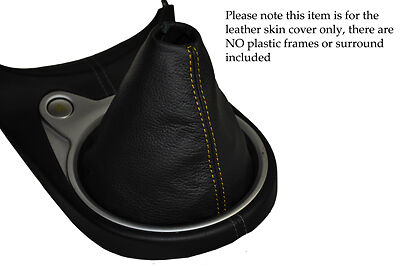 YELLOW STITCH FITS NISSAN 370Z Z34 09-13 LEATHER GEAR GAITER SHIFT BOOT ONLY