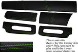 GREEN STITCH FITS LOTUS ELISE EXIGE S1 96-01 FIVE PIECE DASH KIT COVERS ONLY