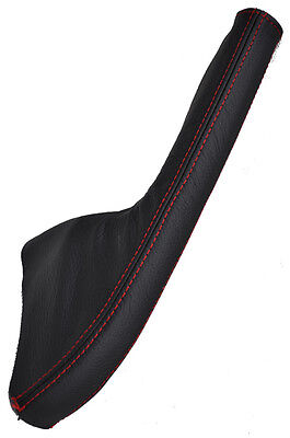 RED STITCH  FITS MITSUBISHI COLT 2004-2012 LEATHER HANDBRAKE GAITER CUSTOM NEW