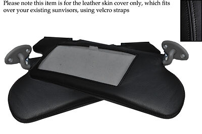 BLACK STITCHING FITS TOYOTA CELICA GT4 1990-1993 2X SUN VISORS LEATHER COVERS