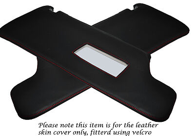 RED STITCH FITS LAND ROVER DISCOVERY 200 300 TDI V8 96-04 2X SUN VISORS COVERS