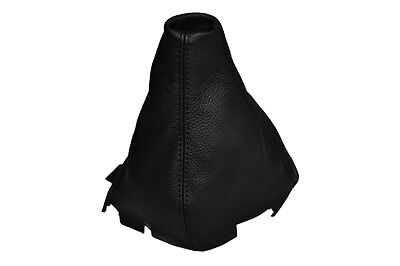 BLACK STITCHING FITS SUBARU IMPREZA WRX STI 2008-2013 LEATHER GEAR GAITER ONLY