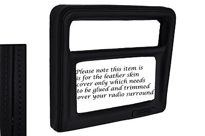 FITS BLACK STITCH TOYOTA MR2 MK1 AW11 84-90 RADIO SURROUND LEATHER COVER ONLY