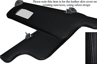 BLACK STITCH FITS TOYOTA CELICA MK6 94-98 2X SUN VISORS LEATHER COVERS ONLY