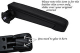 BLACK STITCH FITS FIAT DUCATO PEUGEOT BOXER 07-13 1X DRIVER ARMREST LTHR COVER