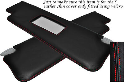 RED STITCH FITS TRIUMPH DOLOMITE 1972-1981 2X SUN VISORS LEATHER COVERS ONLY