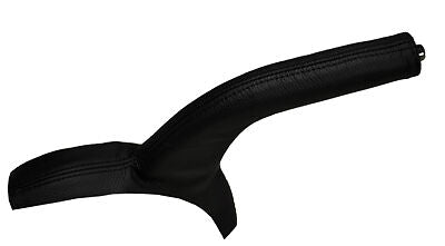 BLACK STITCH FITS MITSUBISHI LANCER EVO 9 10 09-12 LEATHER HANDBRAKE GAITER
