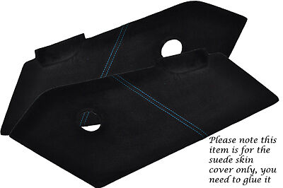 BLUE STITCH FITS VAUXHALL VX220 VX 220 00-06 2X SUEDE DOOR CARD INSERTS COVERS