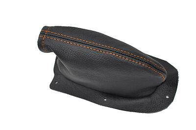 FITS FORD ANGLIA 105E HANDBRAKE GAITER LEATHER orange stitch CUSTOM NEW