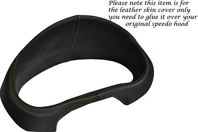 GREEN STITCH FITS SUBARU IMPREZA WRX STI 2001-2003 GAUGE SPEEDO LEATHER COVER