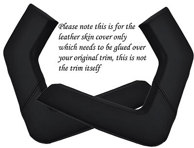 BLACK STITCH FITS VAUXHALL OPEL TIGRA 04-09 2X CENTRE CONSOLE GRAB HANDLE COVERS