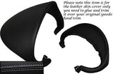 GREY STITCH FITS AUDI TT MK2 06-13 SPEEDO GAUGE HOOD LEATHER COVER ONLY