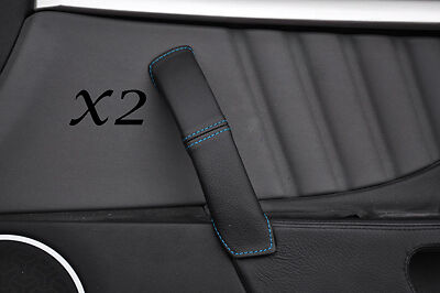 BLUE STITCHING FITS ALFA ROMEO BRERA 06-11 2X DOOR HANDLE LEATHER COVERS ONLY