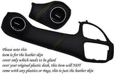 YELLOW STITCH FITS FIAT PUNTO GRANDE ABARTH EVO 2010+ TWO PIECE DASH KIT COVER