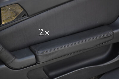 FITS ALFA ROMEO GTV LEATHER 2X DOOR ARMREST COVERS black CUSTOM NEW MADE IN UK