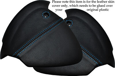BLUE STITCH FITS HONDA S2000 99-09 2X CENTRE CONSOLE BOTTOM TRIM LEATHER COVER