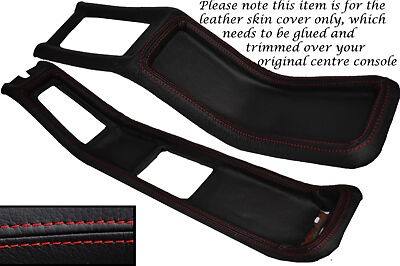 RED STITCHING FITS FORD CAPRI MK2 MK3 CENTRE CONSOLE LEATHER COVER ONLY