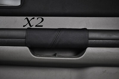BLACK STITCH FITS NISSAN X TRAIL X-TRAIL 01-07 2X FRONT DOOR HANDLE LTHR COVERS