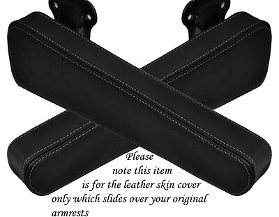 GREY STITCHING FITS DAF CF 2X DRIVER SEAT ARMREST LEATHER COVERS ONLY CUSTOM NEW