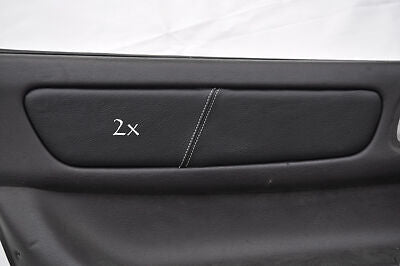 white stitch FITS MITSUBISHI GTO 3000GT 2X LEATHER DOOR TRIM INSERT COVERS ONLY