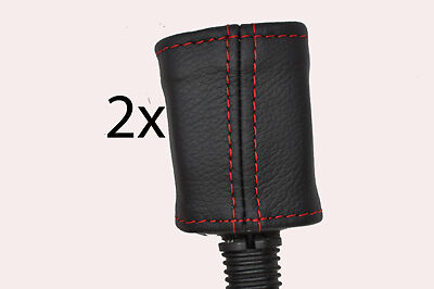 red stitch FITS FORD MONDEO MK1 MK2 93-00 2X FRONT SEAT BELT STALK COVERS