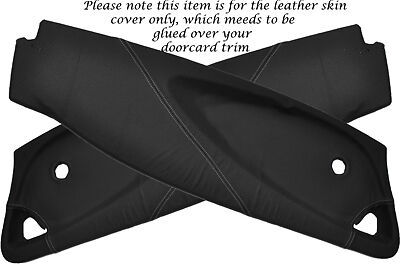 GREY STITCH FITS LOTUS ELISE EXIGE S2 01-12 2X DOOR CARD PERFORATED LTHR COVERS