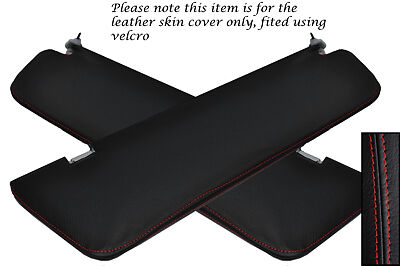 RED STITCH FITS MERCEDES VITO W639 04-11 2X SUN VISOR COVERS NO MIRROR MODELS