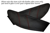 RED STITCH FITS  LOTUS ELAN M100 2X DOOR CARD TRIM INSERT LEATHER COVERS ONLY