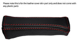 red stitch FITS AUDI A8  94-02 HANDBRAKE HANDLE LEATHER  COVER ONLY CUSTOM NEW