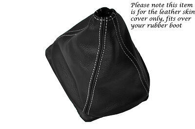 WHITE STITCH FITS VOLVO 240 244 245 MANUAL SHIFT BOOT FITS OVER RUBBER BOOT