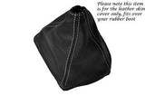 WHITE STITCH FITS VOLVO 240 244 245 MANUAL SHIFT BOOT FITS OVER RUBBER BOOT