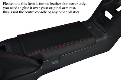 RED STITCH FITS SUZUKI CAPPUCCINO 91-95 LEATHER ARMREST COVER ONLY CUSTOM NEW