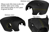 YELLOW STITCH FITS VAUXHALL OPEL VX220 VX 220 00-05 STEERING WHEEL SHROUD COVER