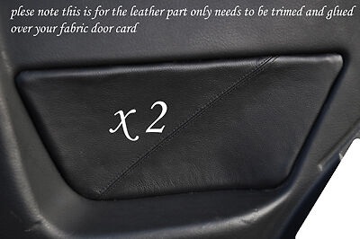 BLACK STITCH FITS NISSAN SKYLINE GTS GTR R32 89-94 2X REAR DOOR CARD TRIM COVERS