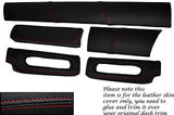 RED STITCH FITS LOTUS ELISE EXIGE S1 96-01 FIVE PIECE DASH KIT LTHR COVERS ONLY