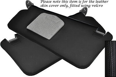 BLACK STITCH FITS TOYOTA CELICA MK7 99-06 2X SUN VISORS LEATHER COVERS