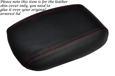RED STITCHING FITS FORD FALCON EF-EL 1994-1998 LEATHER ARMREST COVER ONLY