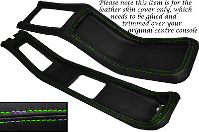 GREEN STITCHING FITS  FORD CAPRI MK2 MK3 CENTRE CONSOLE LEATHER COVER ONLY