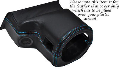 BLUE STITCH FITS ROVER 200 25 MG ZR 99-05 STEERING WHEEL SHROUD LEATHER COVER