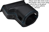 BLUE STITCH FITS ROVER 200 25 MG ZR 99-05 STEERING WHEEL SHROUD LEATHER COVER
