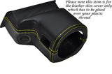 YELLOW STITCH FITS ROVER 200 25 MG ZR 99-05 STEERING WHEEL SHROUD LEATHER COVER