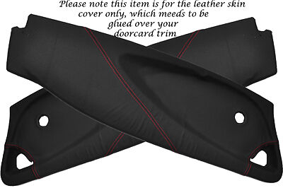 RED STITCH FITS LOTUS ELISE EXIGE S2 01-12 2X DOOR CARD PERFORATED COVERS