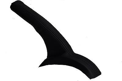 black stitch FITS SUBARU FORESTER 1996-2002 LEATHER HANDBRAKE GAITER CUSTOM NEW