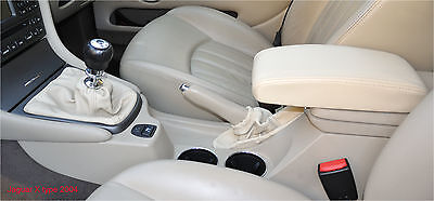 FITS JAGUAR CREAM X TYPE 2001-2009 LEATHER GEAR & HANDBRAKE GAITERS CUSTOM NEW