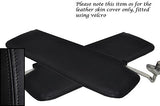 BLACK STITCH FITS LOTUS ELAN PLUS 2  2X SUN VISORS LEATHER COVERS ONLY