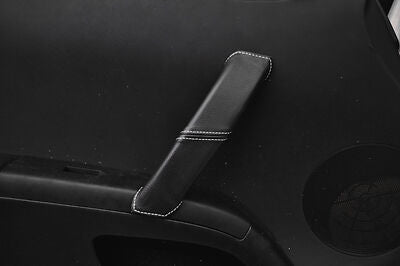 WHITE STITCH FITS NISSAN 350Z 03-09 1X PASSENGER DOOR HANDLE LEATHER COVER ONLY