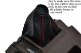 RED STITCHING FITS HONDA ACTY TN REAL LEATHER GEAR GAITER CUSTOM NEW MADE IN UK