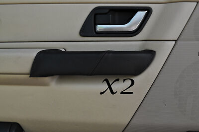 BLACK STITCH FITS LAND ROVER RANGE ROVER SPORT 05-11 2X FRONT DOOR HANDLE COVERS