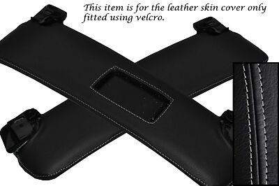 GREY STITCHING FITS BMW Z4 E85 2X SUN VISORS LEATHER COVERS ONLY CUSTOM NEW