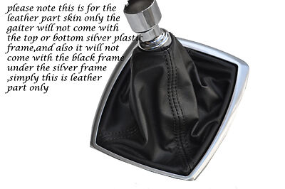 FITS FORD KUGA 08-12 LEATHER GEAR GAITER COVER BLACK STITCH CUSTOM NEW